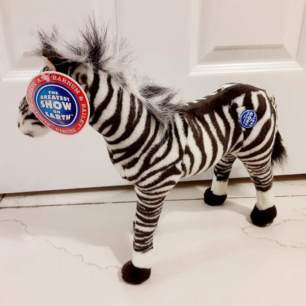 RINGLING BARNUM BAILEY "Zebra" Circus 12x10" Plush